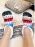 Abstract Patterned Indoors Anti-Skid Winter Slipper Socks (12 Pairs)